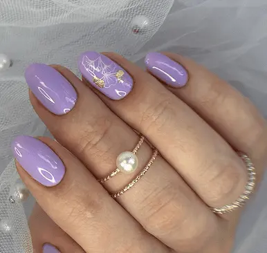 Lavender nails. Russian manicure Sydney